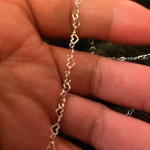 Sterling Silver Heart Chain